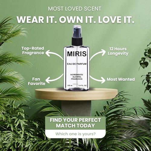 MIRIS No. 35774 Eau de Parfum 3.4 FL Oz - Long-Lasting Unisex
