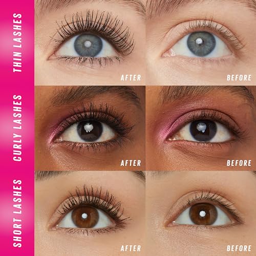 Maybelline Lash Sensational Firework Waterproof Mascara, Lengthening & Volumizing Mascara for up to 24HR wear, Very Black, 1 Count