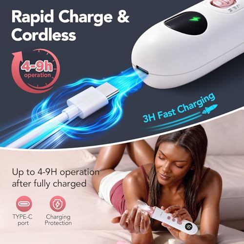 LitBear Cordless Electric Nail Drill Set - 15 Speed Toenail Grinder for Home Salon Care