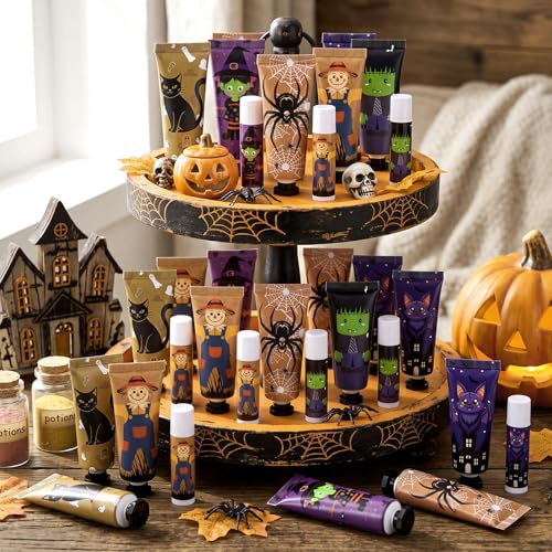 Halloween Hand Cream & Lip Balm Gift Set, 12-Piece