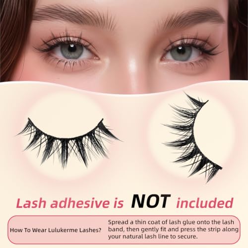 Manga 3D Vegan False Eyelashes - Wispy Mink Lashes (7 Pairs)