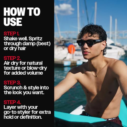Slick Gorilla Sea Salt Spray for Men - Matte Texture & Volume