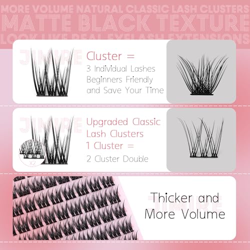 Natural Wispy Lash Clusters 9-12MM Volume Eyelash Extensions