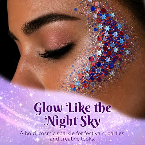 Art Factory Fireworks Body Glitter Gel – Red White Blue