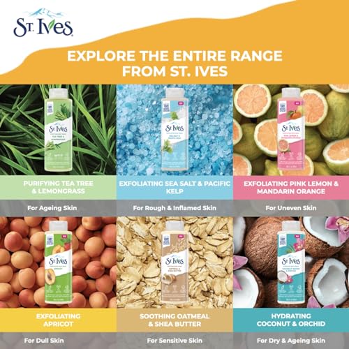 St. Ives Pink Lemon & Mandarin Orange Exfoliating Body Wash 16 Fl Ounces