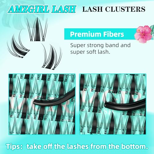 D-18mm Manga Lash Clusters - 168Pcs Wet Look Eyelash Extensions