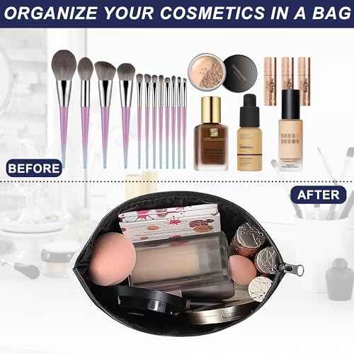 Makeup Bag Japanese Cherry Blossom Cosmetic Bag for Women, Sun Fuji Mount Travel Small Bag for Purse, Pouch for Toiletries Water Resistant Gift 9.5¡¿5.9 Inch