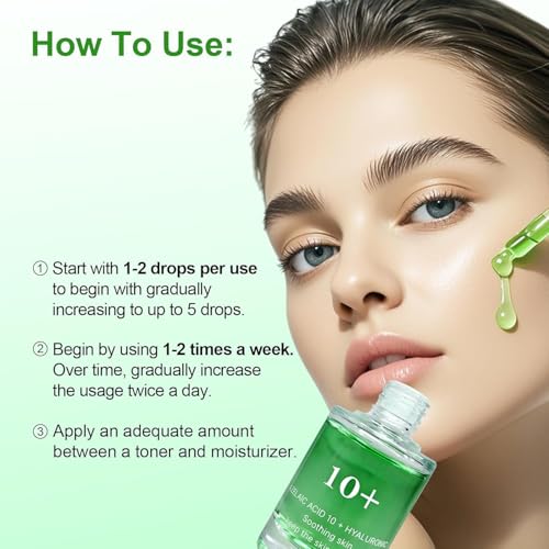 Azelaic Acid 10% Face Serum,Facial Serum for Sensitive Skin, Hyaluronic Acid, Niacinamide (30ml/1.01 fl oz.)