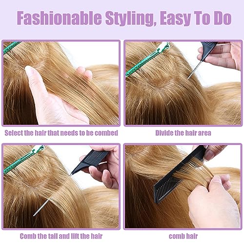 10 PCS Rat Tail Combs Set - Hair Styling & Parting Tool