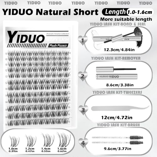Spider Lash Clusters Kit - D Curly Wispy 10-16mm Extensions