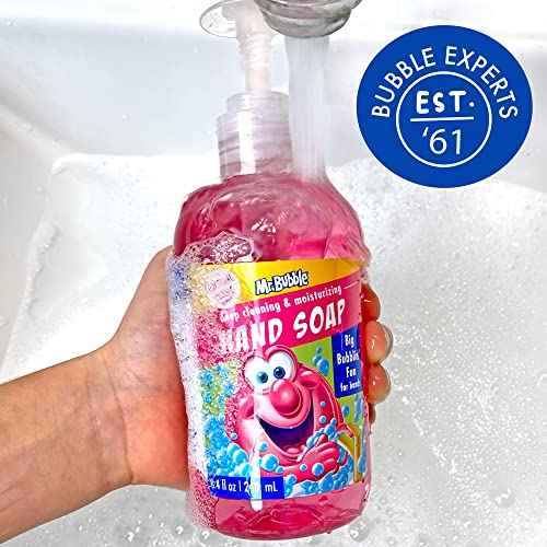 Mr. Bubble Kids Moisturizing Hand Soap, Gentle Sensitive Skin Formula Enriched with Nourishing Aloe Vera - Original Bubble Scent (Pack of 3 Bottles, 8.4 Fl Oz Each)