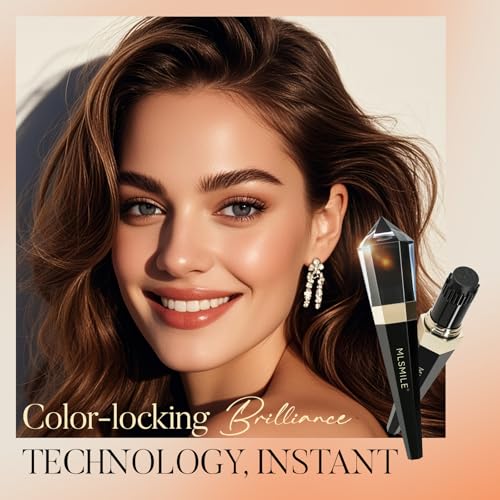 MLS MILE 2-In-1 Hair Color Stick with Built-In Comb, Dark Brown Gray Coverage