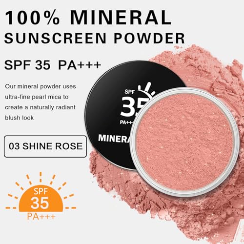 Mineral Sunscreen Blush Powder SPF 35, 0.35oz Talc-Free