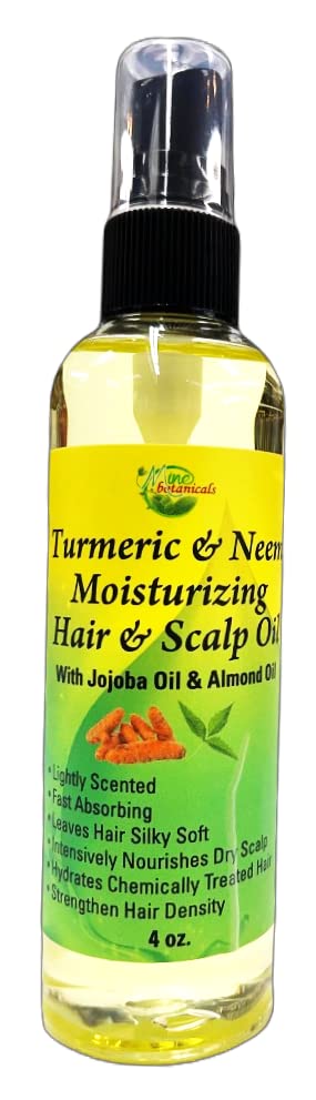 Turmeric & Neem Moisturizing Hair & Scalp Oil with Jojoba & Almond Oil