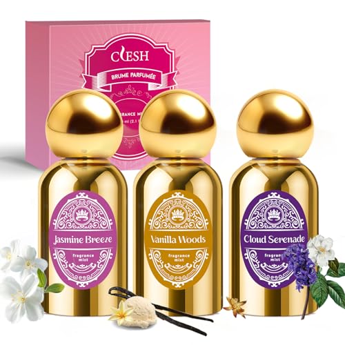 CLESH Women's Body Spray 3-Pack - Travel Size Fragrance Mist 2.1 fl oz