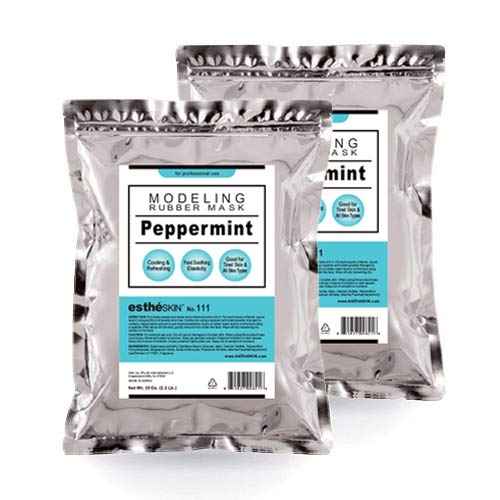 No.111 Peppermint (Cooling) Modeling Mask Powder for Professional Facial Treatment, 35 Oz. (2 pack)
