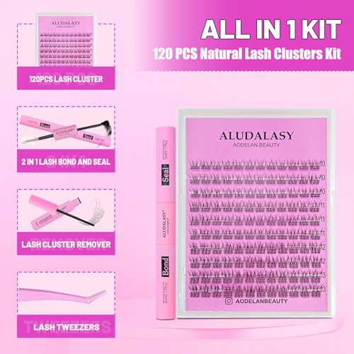 DIY Lash Extension Kit with C Curl Clusters & Invisible Band
