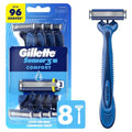 Gillette Sensor3 Comfort Disposable Razors for Men - Pack of 8
