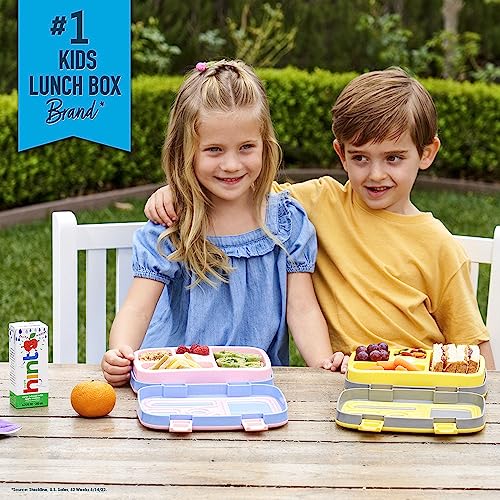 Bentgo Kids Prints Leak-Proof, 5-Compartment Bento-Style Kids Lunch Box - Ideal Portion Sizes for Ages 3-7, Durable, Drop-Proof, Dishwasher Safe, & Made with BPA-Free Materials (Sharks)