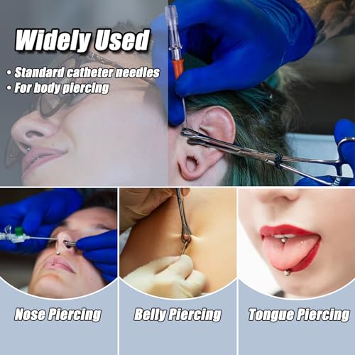 16G Catheter Piercing Needles - 10 Pack, 316L Stainless Steel