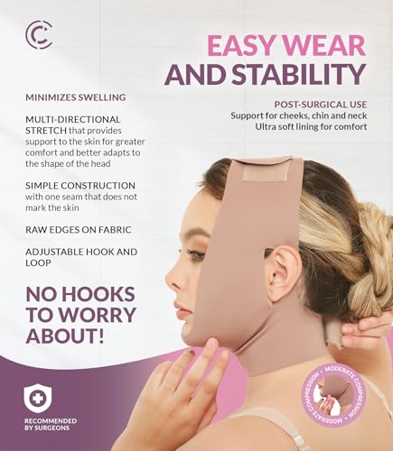CURVEEZ Chin Compression Strap Post-Surgery Recovery