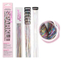 Rainbow Clip-in Hair Tinsel Kit 6Pcs Glitter Extensions for Sparkling Hair