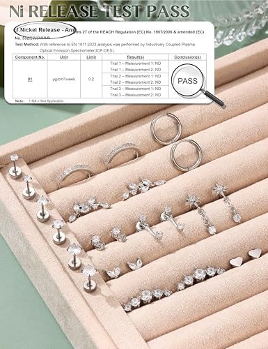Hypoallergenic Flat Back Earrings - Surgical Steel for Sensitive Ears