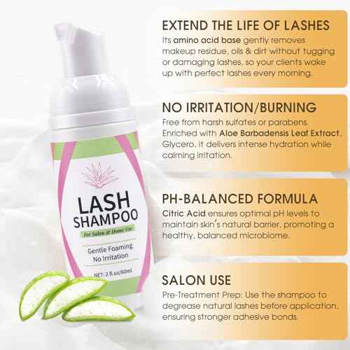 Lash Bonder Primer and Shampoo Kit for Eyelash Extensions, Glue Accelerator Lash Sealant, Pre-treatment Primer Protein Oil Cleanse Remover, Makeup Tools for Professional Use (15ml+15ml+60ml)