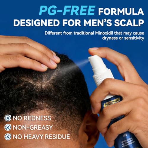 5% Minoxidil Spray for Men - Extra Strength Hair Regrowth Treatment