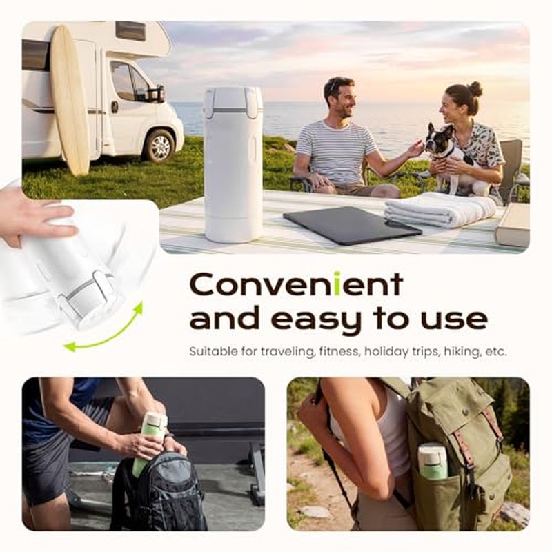 4-in-1 Travel Dispenser Bottle, Leak-Proof Refillable Toiletry Container