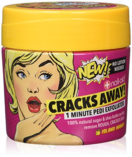 Nail-Aid Cracks Away 1-Minute Pedi Exfoliator Foot Scrub - Mango, 7 oz