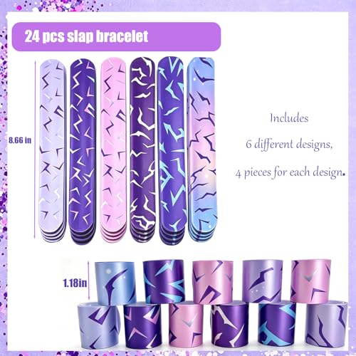 Kpop Slap Bracelets - 24 Pcs Music Themed Party Favors