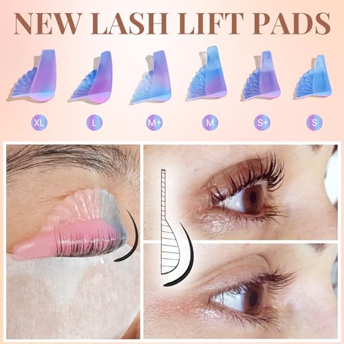 Lash Lift Color Kit Black Eyelash Perm Kit with Lash Lift Glue, Instant Curled and Voluminous Coloring with Black Hair Colors, Complete Tools for Salon Home