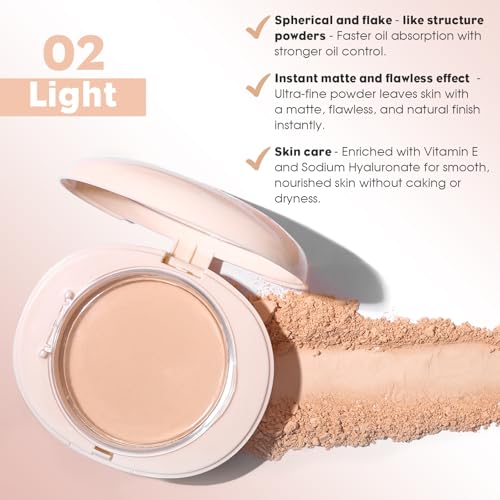 UCANBE 2-in-1 Pressed Powder Foundation – Matte Oil Control