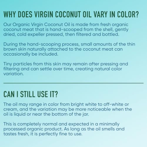 Nutiva Organic Virgin Coconut Oil 15oz - Cold-Pressed, Non-GMO, Unrefined, Vegan Cooking & Beauty Oil