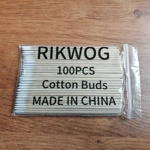 RIKWOG 800pcs Pointed Cotton Swabs 4 inch Microblading Makeup Applicator
