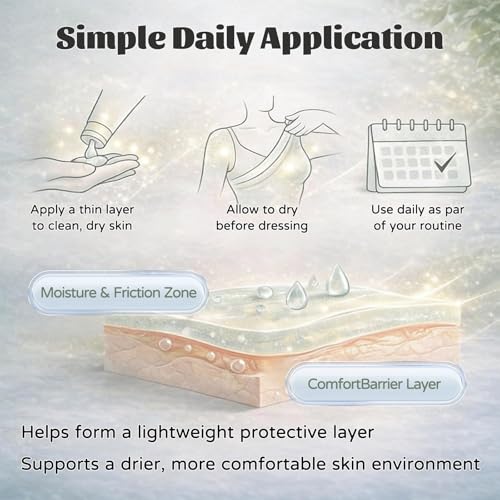 Hea lora In-tertrigo Relief Cream ? Skin Fold Care & Chafing Support Cream ? Helps Soothe Irritated Skin, Reduce Moisture & Friction ? Non-Greasy Formula for Friction-Prone Areas (2PCS)
