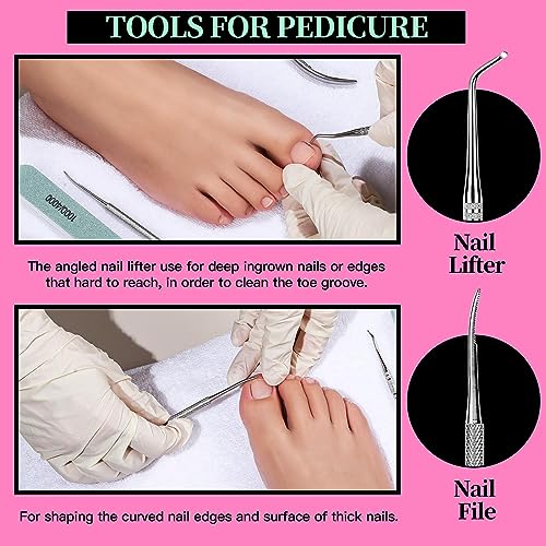 Fandamei 12-Piece Nail Care Kit - Manicure & Pedicure Tools