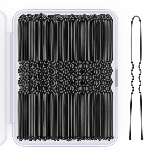 Black 2.8 Inch U Shaped Hair Pins - 100 Count for Women & Girls (Variation of THIS listing)