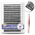 Self Adhesive Eyelash Clusters, 156 PCS Mixed 8-16mm