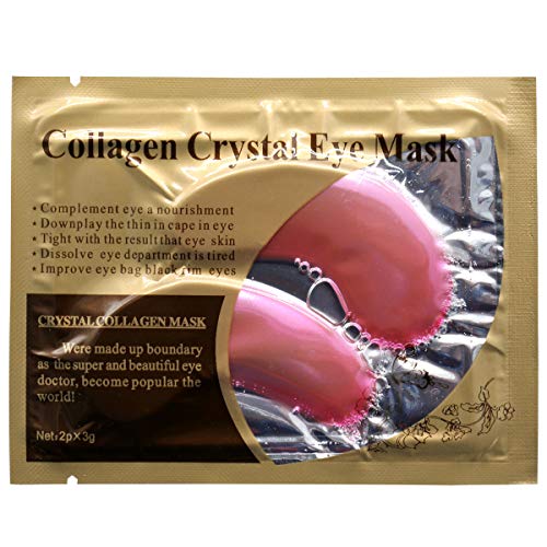 Jakuva Under Eye Patches 30 Pairs Collagen Eye Masks Eye Patches for Dark Circles and Puffy Eyes, Reduce Wrinkles, Gel Eye Mask Skincare for Moisturizing, Eye Bags Treatment, Pink