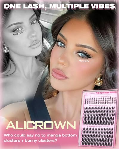 Bunny Lash Clusters & Fairy Bottom Lashes Kit 8-16mm