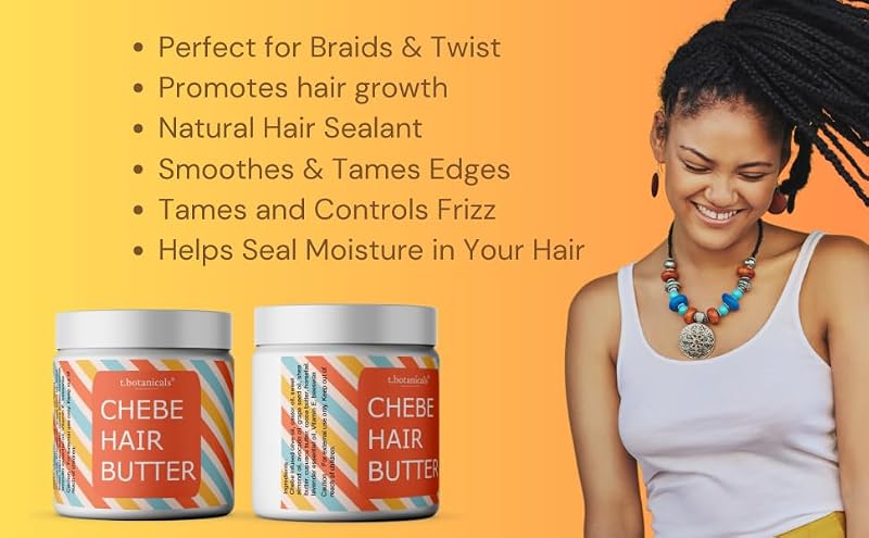 Chebe Hair Butter with Honey & Rice Bran Oil - 8 oz Deep Conditioner