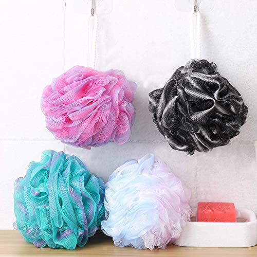 Bath Loofahs 4-Pack Exfoliating Shower Sponges