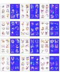 UV Reactive Fluorescent Animal Temporary Tattoos