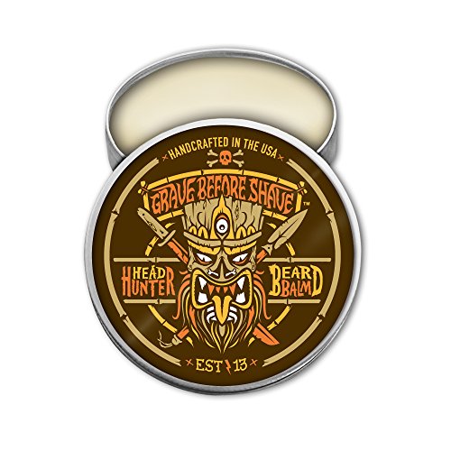 Grave Before Shave¢â Head Hunter Beard Balm (Tropical summer aroma) (2 oz.)
