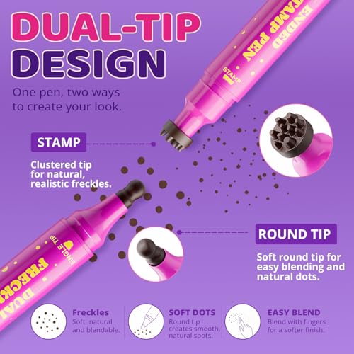 Freckle Stamp Pen Dual-Ended - Waterproof Makeup Marker