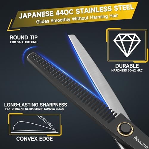 Wenshall 6.8" Hair Thinning Scissors 30-Tooth Salon Shears