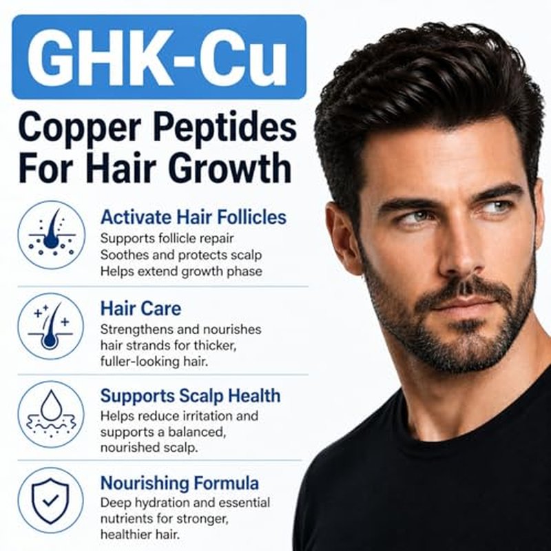 GHK-Cu Copper Peptide Hair Serum Spray, 2500mg 5%