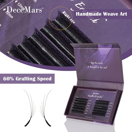 DeceMars 5D Camellia Eyelash Extensions 8-13mm Mix C Curl